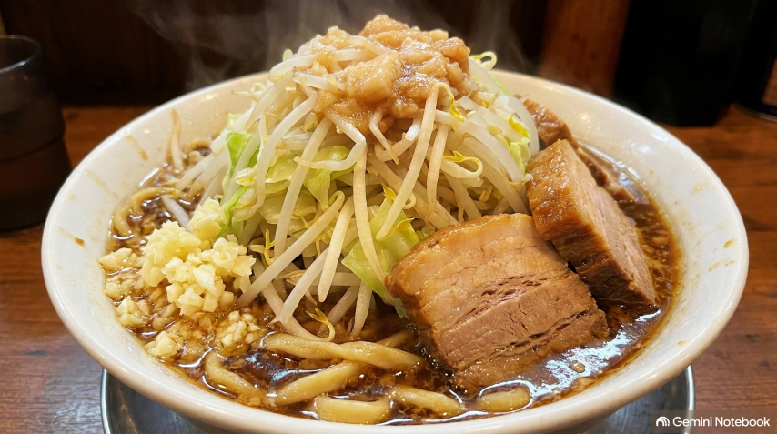サッポロ一番で作る即席二郎系「レン二郎」